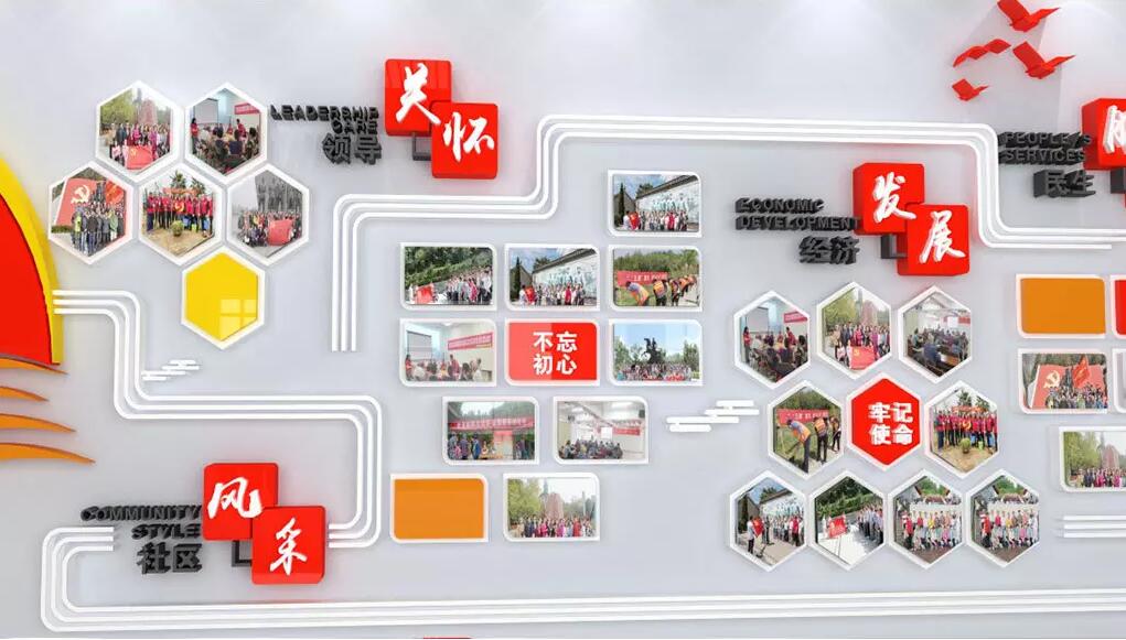 立體黨員風采文化墻制作效果圖