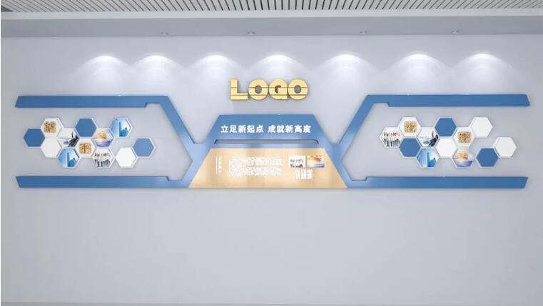 高端公司文化墻制作效果圖