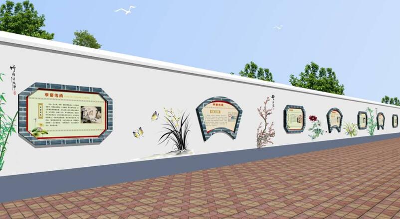 校園主題文化墻制作效果圖