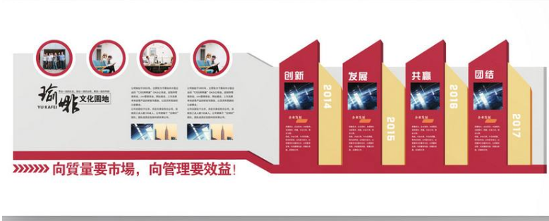 公司企業微立體異型走廊樓道文化墻展板模板