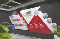 菱形立體企業文化墻