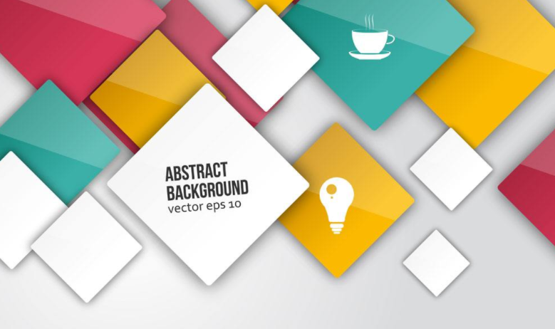 創(chuàng)意立體企業(yè)菱形文化墻背景設(shè)計(jì)