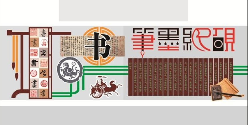 云南昆明校園文化墻體彩繪校園文化墻