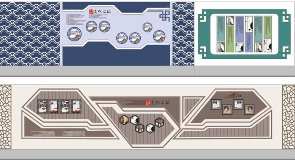 傳統(tǒng)文化墻傳統(tǒng)八德校園文化墻設(shè)計圖片