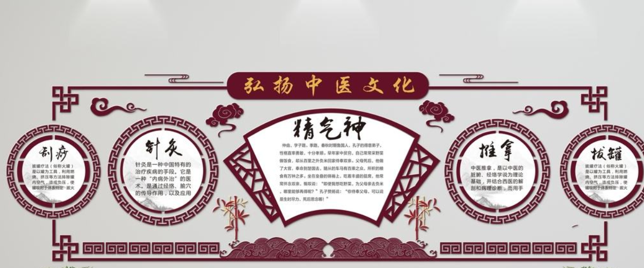 傳統(tǒng)中醫(yī)按摩宣傳展板設計