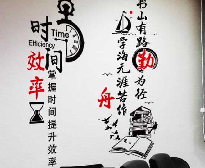 勵志墻貼辦公室教室布置班級文化墻