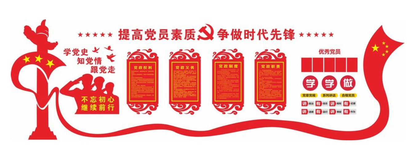 立體黨建文化墻uv公開欄展板圖片