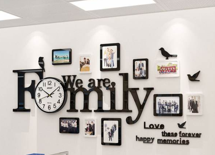 員工風采3d立體墻貼畫公司辦公室照片墻