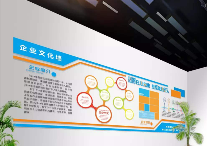 微立體企業文化墻照片墻公司發展歷程形象墻