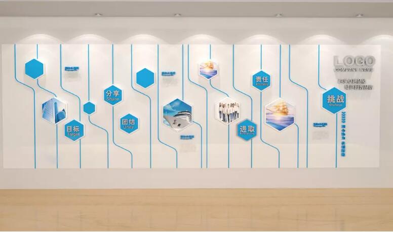 企業(yè)勵(lì)志文化墻制作效果圖