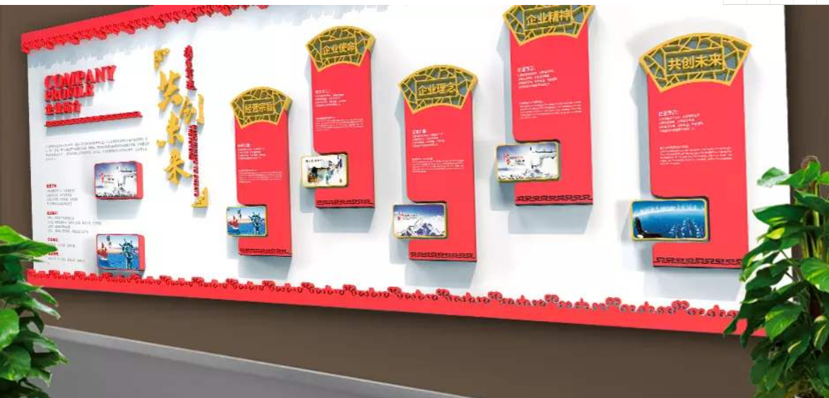 時尚大氣企業文化創意海報展板設計