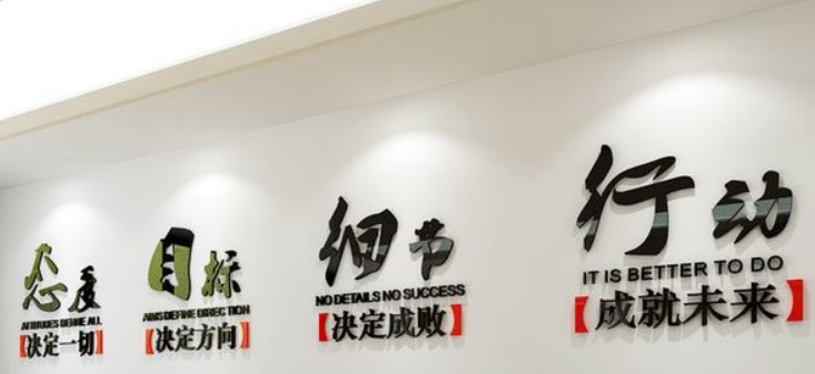 公司團(tuán)隊(duì)墻貼畫企業(yè)辦公室文化勵(lì)志墻