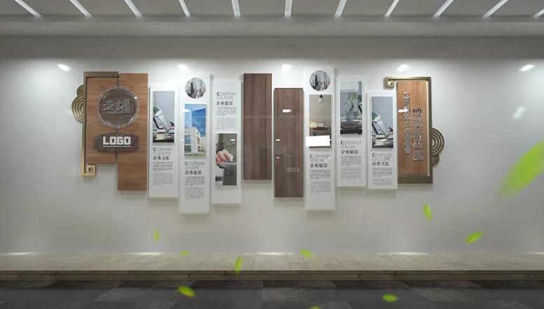 木質企業文化墻制作文化墻制作效果圖