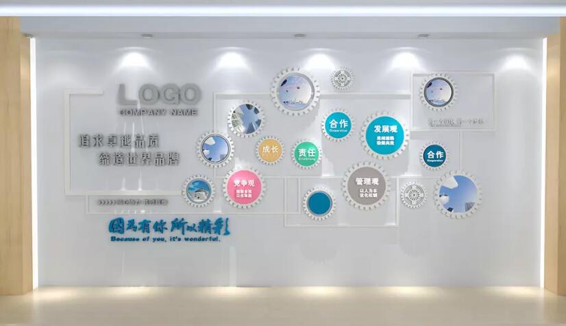 立體創意企業文化墻制作效果圖