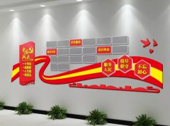 黨支部文化墻制作效果圖