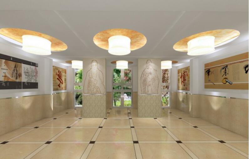 古典校園文化墻制作效果圖