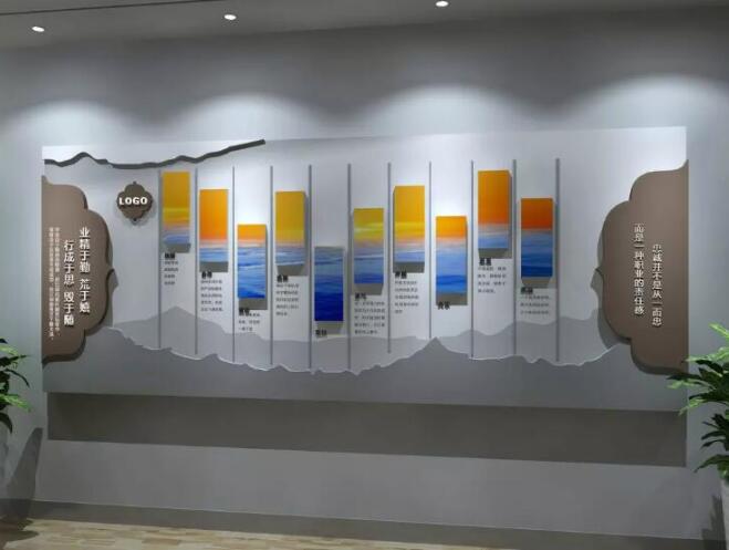 創意企業簡介文化墻制作效果圖