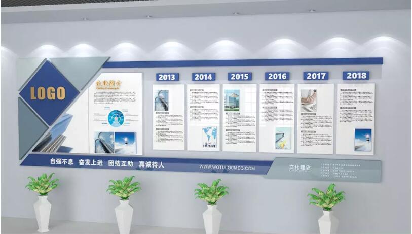 創意企業簡介文化墻制作效果圖