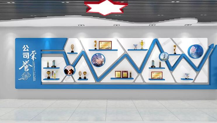 精美時尚公司文化墻制作效果圖