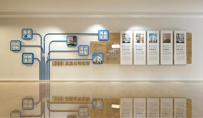 企業風采微立體文化墻制作效果圖