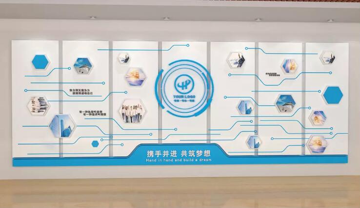 企業風采微立體文化墻制作效果圖