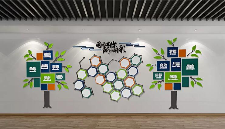 企業風采微立體文化墻制作效果圖