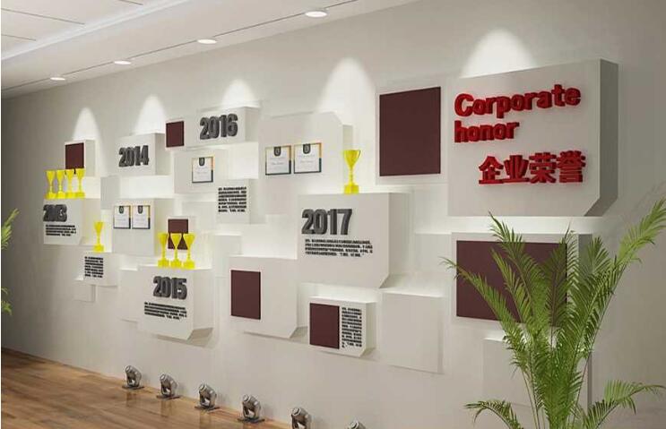 創(chuàng)意歷程企業(yè)文化墻制作效果圖