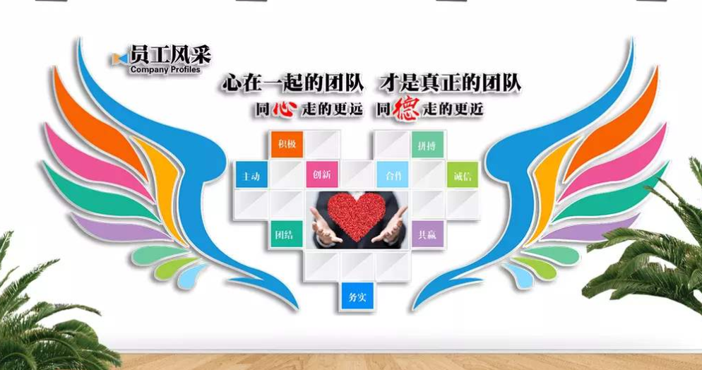 創(chuàng)意員工照片樹企業(yè)文化墻員工風采照片墻