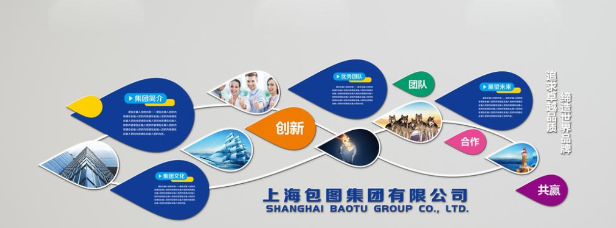 藝術創意大型立體企業文化墻形象墻