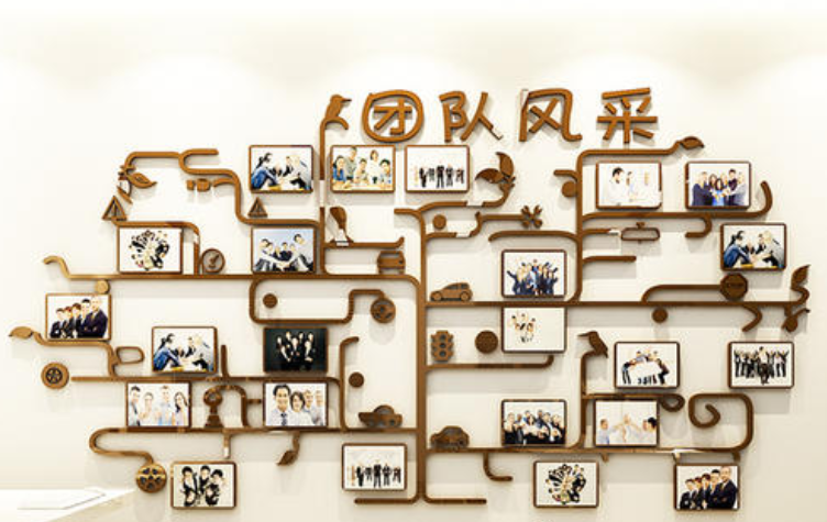 辦公室照片墻裝飾貼紙/公司文化墻