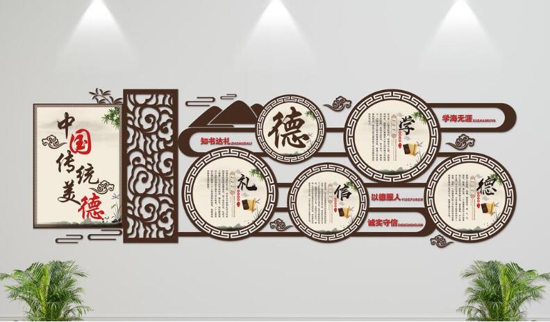 大型校園微立體文化墻制作效果圖