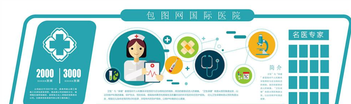 口腔微立體醫院文化墻圖片