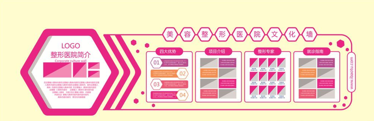  美容整形醫院文化墻設計