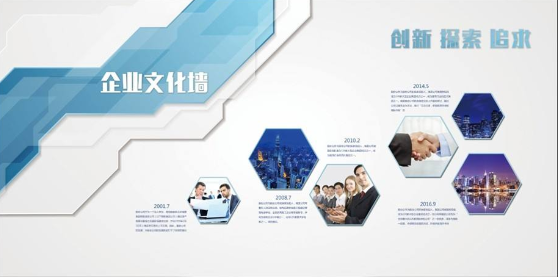 公司展板企業文化墻公司發展歷程