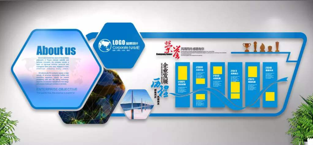 企業文化墻發展歷程形象墻