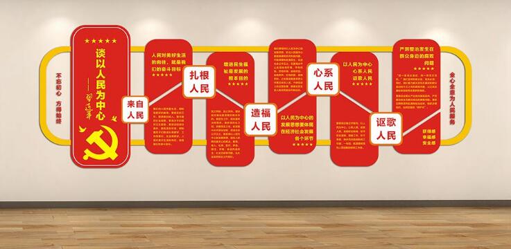 機關單位文化墻制作效果圖