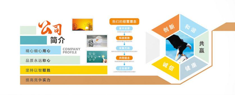 企業文化墻科技展廳展館設計3d效果圖