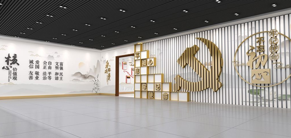 中國風勵志校園樓梯文化墻學校展板