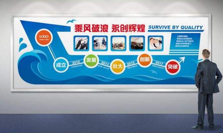 個性企業文化墻制作效果圖