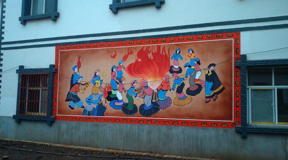 民俗文化墻制作效果圖