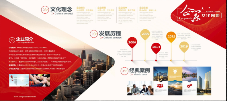 大氣企業(yè)房地產(chǎn)文化墻員工風采展示照片設計圖