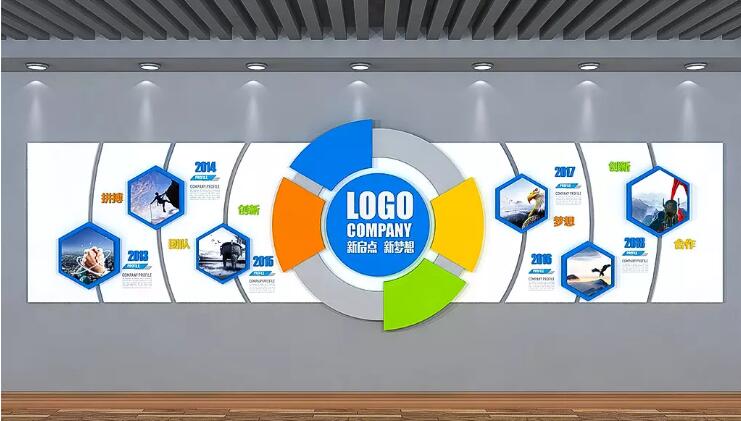 物聯網科技企業文化墻制作