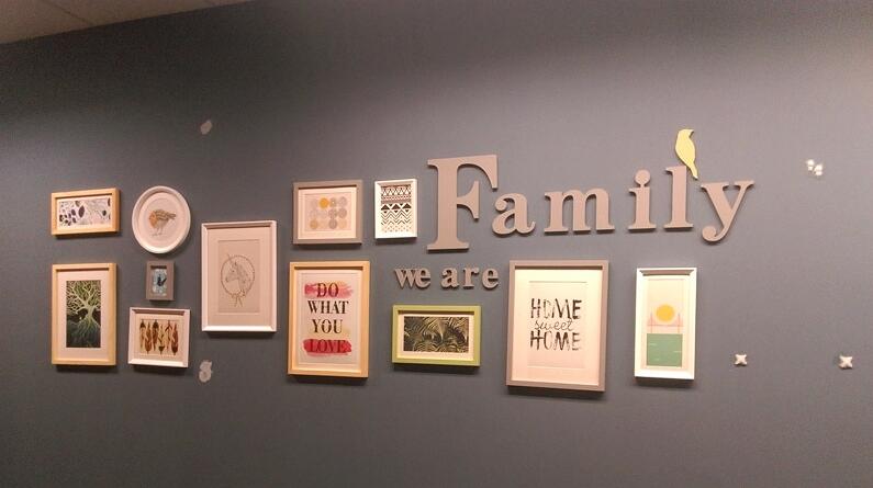 銷售公司文化墻制作效果圖