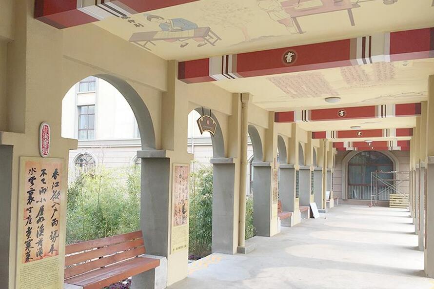 中學校園文化墻制作效果圖