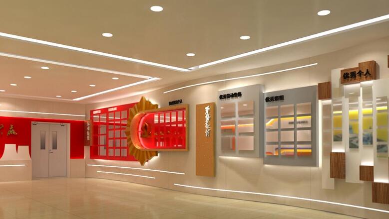 電廠展廳文化墻制作效果圖