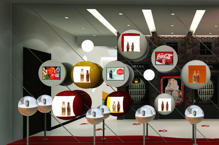 可樂圣誕節文化墻設計2