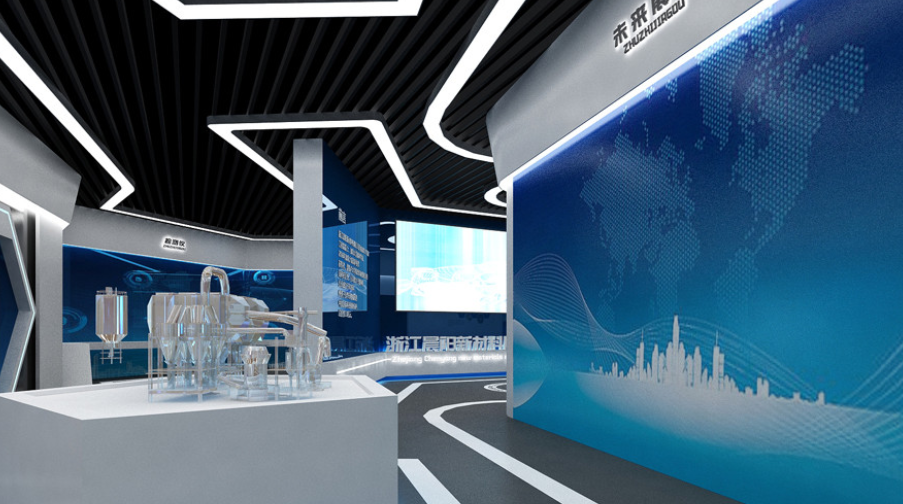 立體企業展廳文化墻設計5