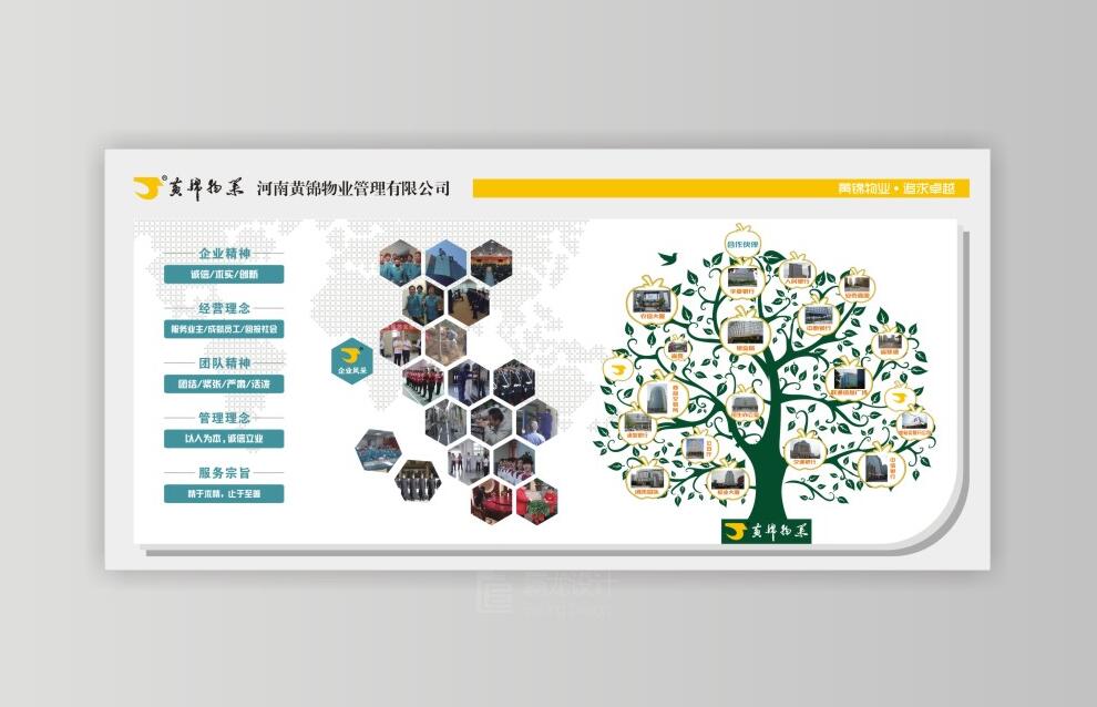 物業管理公司文化墻制作