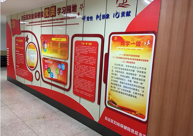 婦幼院黨員文化墻制作