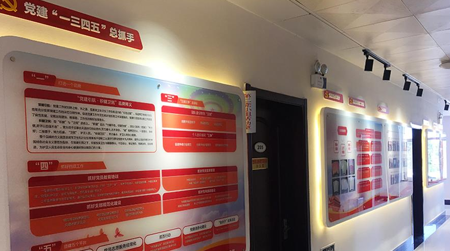 衛生和計劃生育管理局長廊文化墻設計3